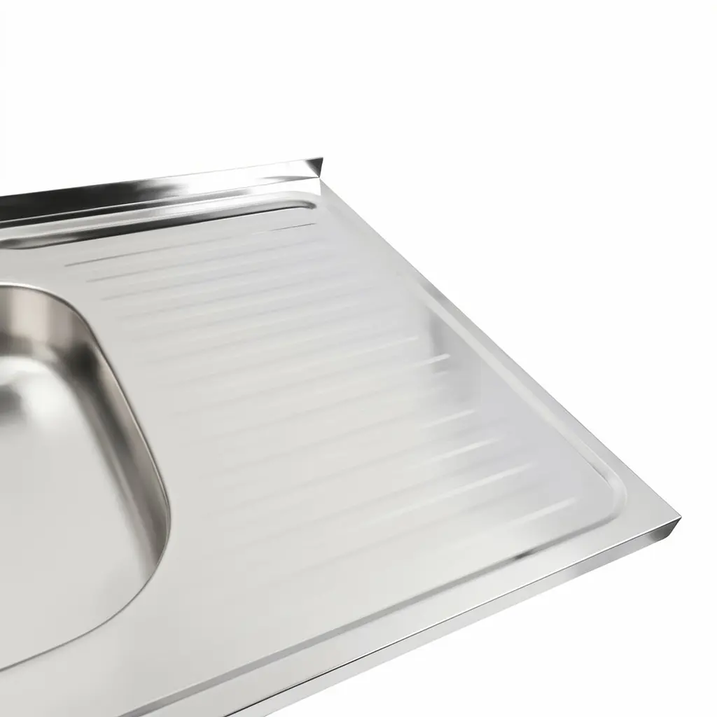 Кухонная мойка из нержавеющей стали Platinum 8060 L (0,4/120 мм), Нержавеющая сталь - фото 3