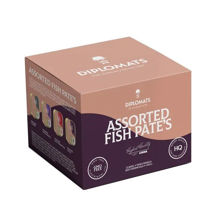 Набір рибних паштетів Diplomats Assorted Fish Pates (4 *100 г) 400 г