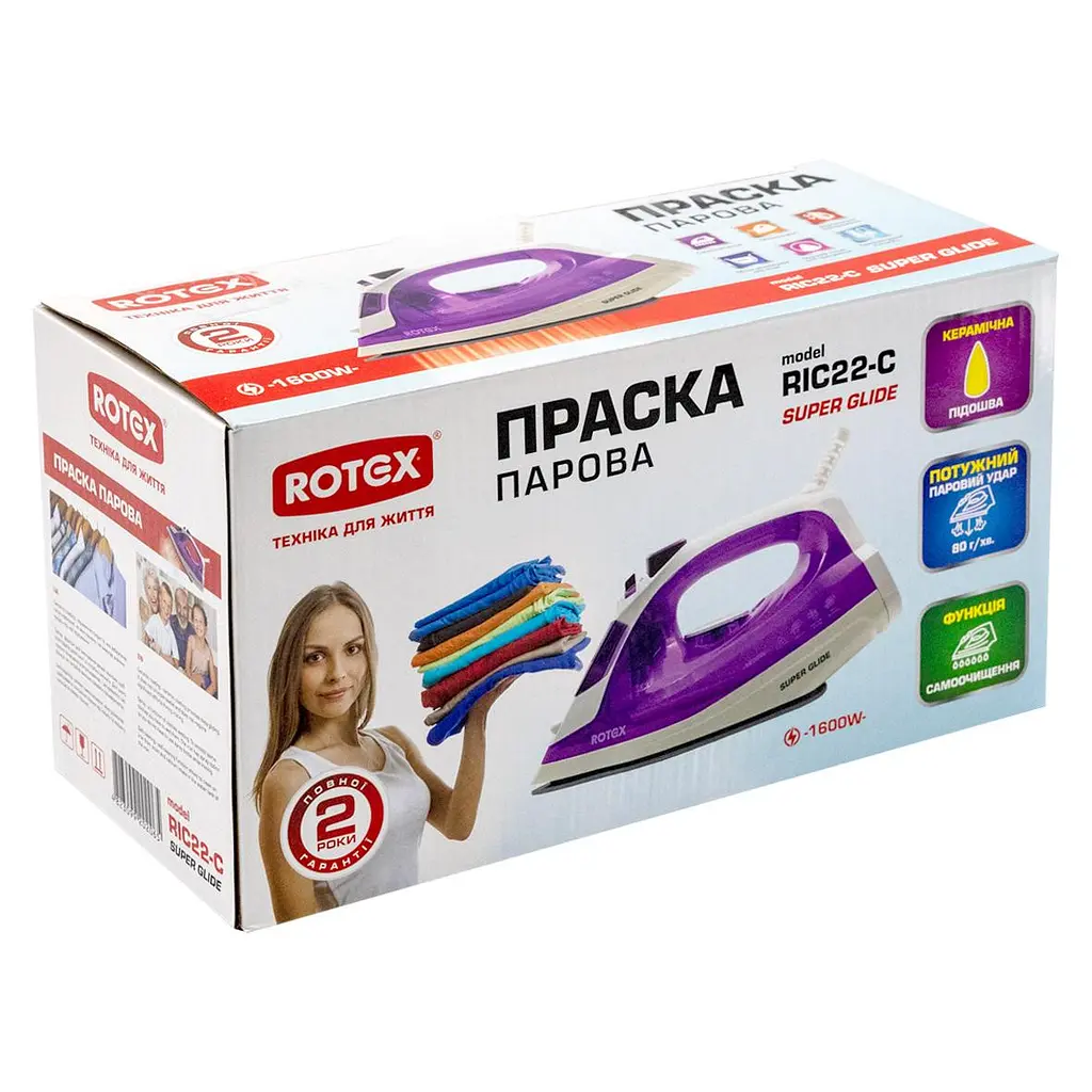 Утюг с паром Rotex RIC22-C Super Glide - фото 5