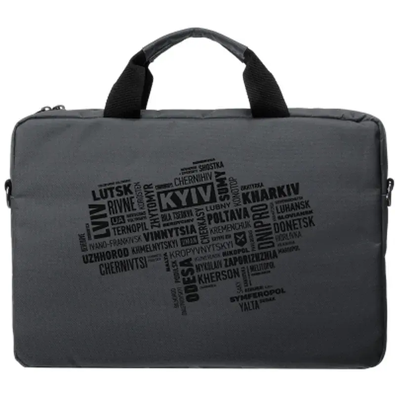 Сумка для ноутбука Vinga 15.6" NB1502 Gray, black print (NB1502UBGY) - фото 4