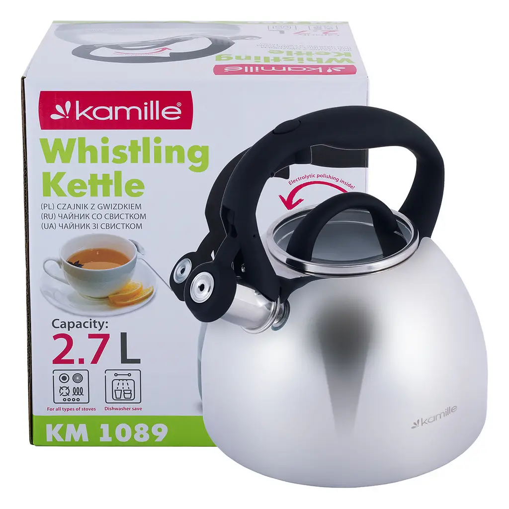 Чайник зі свистком Kamille KM-1089 2.7 л - фото 8