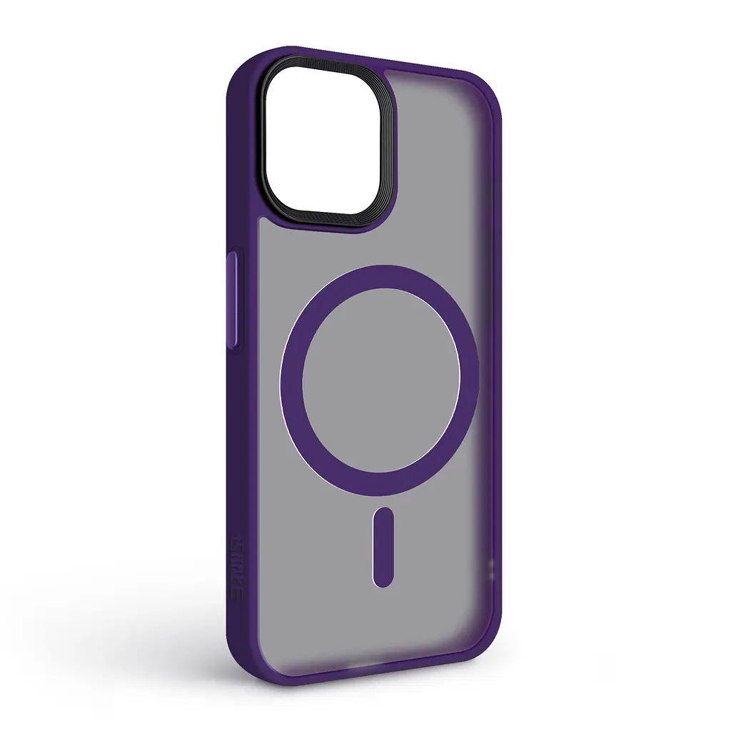 Чехол для Apple iPhone 15, Uniq MagCase, фиолетовый, противоударный, панель-накладка с магсейф, ударопрочный TPU+PC, с магнитом MagSafe, поддержка полноценной беспроводной зарядки, ArmorStandart (ARM75309) - фото 2