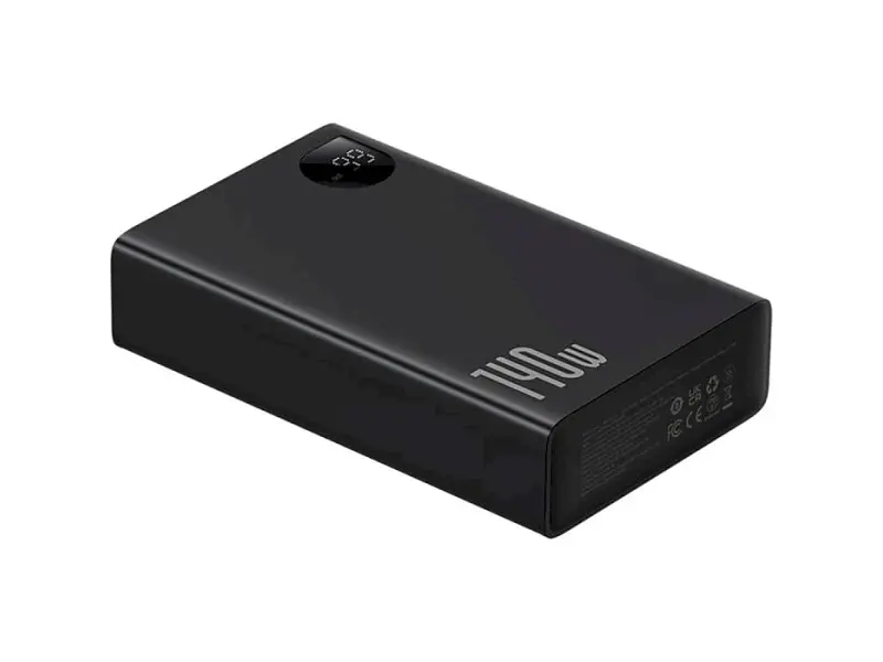 Внешний аккумулятор (павербанк) BASEUS Adaman Metal Digital Display 24000mAh 140W Black (P10021508113-00;P10021507112-02) - фото 2