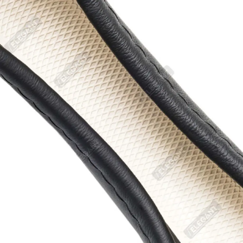 Чохол керма Elegant L 39-41 см Об'ємна 10 см 1 шов Перфорація Шкіра Чорний (EL 115 372) - фото 2