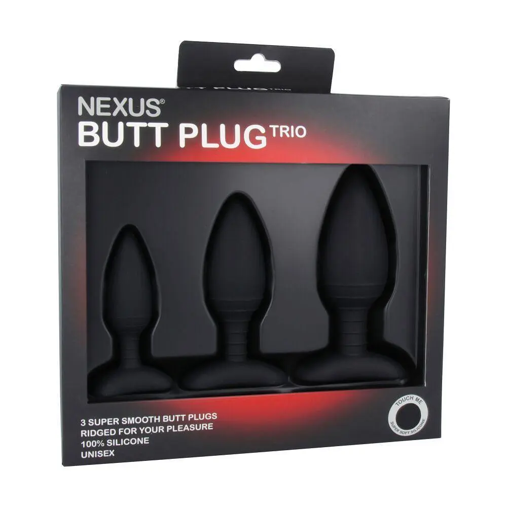 Набір анальних пробок Nexus Butt Plug Trio, макс. діаметр 3–4–5 см - фото 2