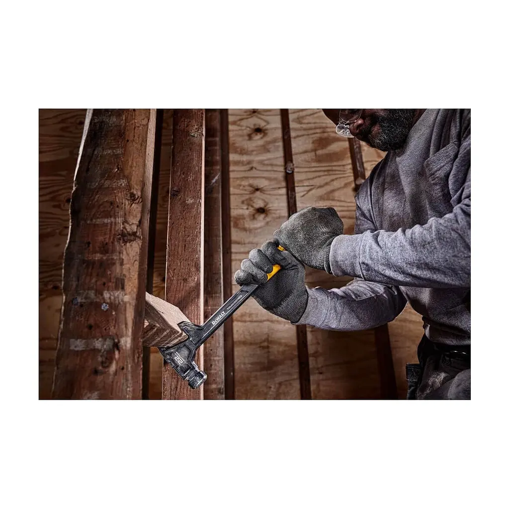 Молоток DeWALT DEM-CLAW демонтажний, суцільнометалевий, 624 г, з прямим цвяхом. (DWHT51008-0) - фото 6