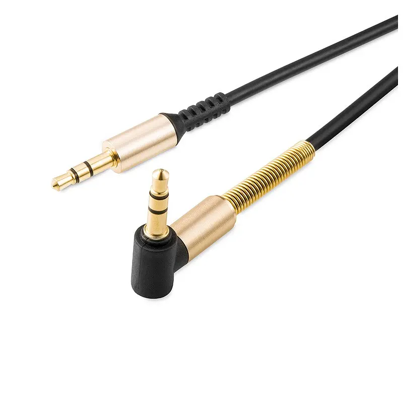 Аудіокабель HOCO UPA02 AUX Spring Audio cable чорний - фото 3