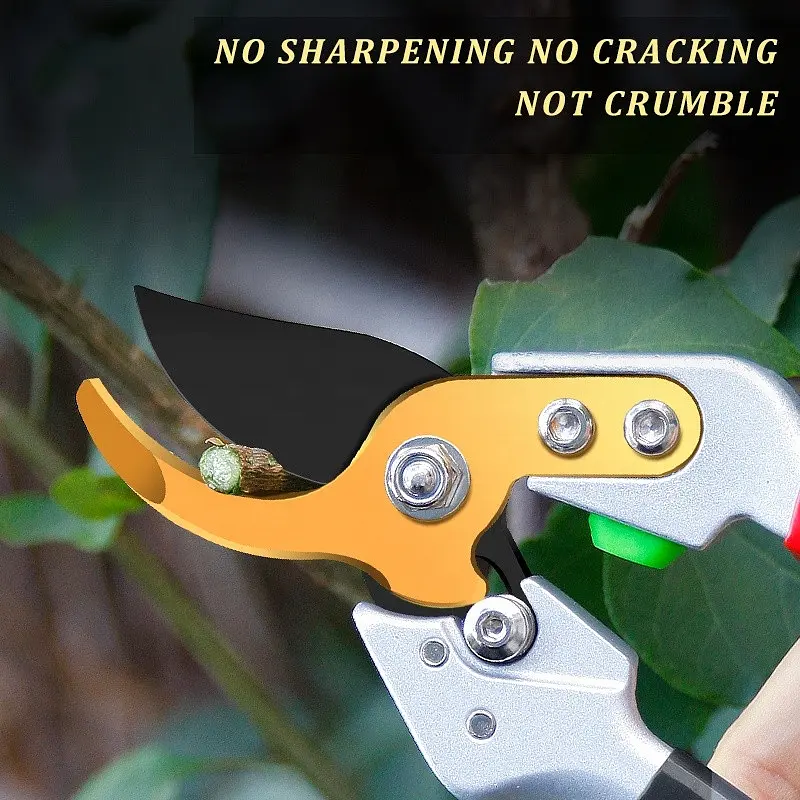 Профессиональный садовый секатор JRF-0103 для обрезки деревьев, кустов, роз - фото 4