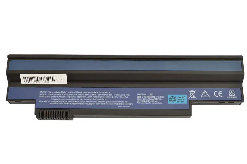 Акумулятор для ноутбука Acer UM09H31 Aspire one 532H series 10.8V Black 5200 mAh - фото 3