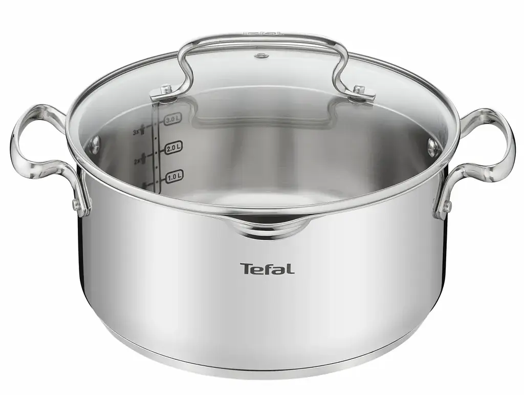 Каструля Tefal DUETTO+ 5л з кришкою нержавіюча сталь скло kuh0016923 - фото 2