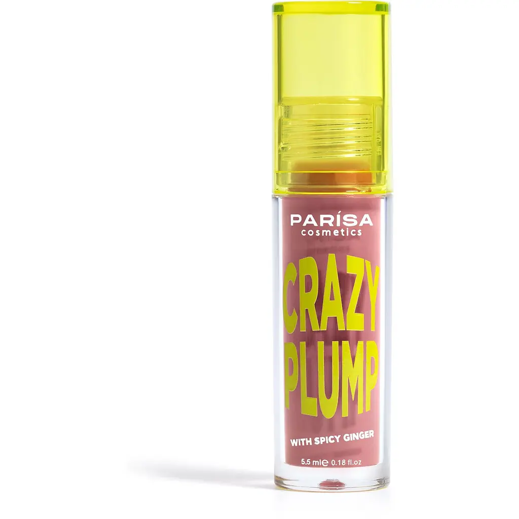 Блиск- плампер для губ Parisa Lipgloss Crazy Plump відтінок №105 Teddy nude  - фото 3