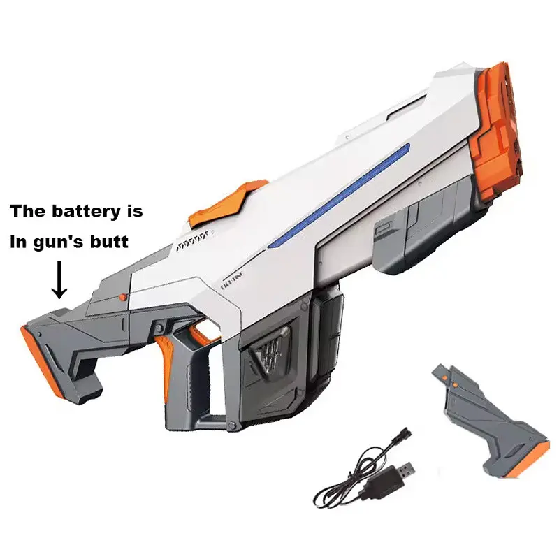 Водный акумуляторний автомат Water Gun 2307 (650ml) with lithium battery White - фото 2