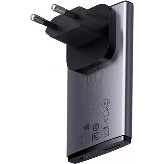 Мережевий зарядний пристрій Baseus GaN5 Pro Ultra-Slim 65W + Cable (CCGP150113) [98872] - фото 4