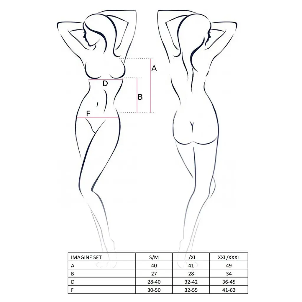 Комплект білизни Passion IMAGINE Set OpenBra black L/XL - фото 5