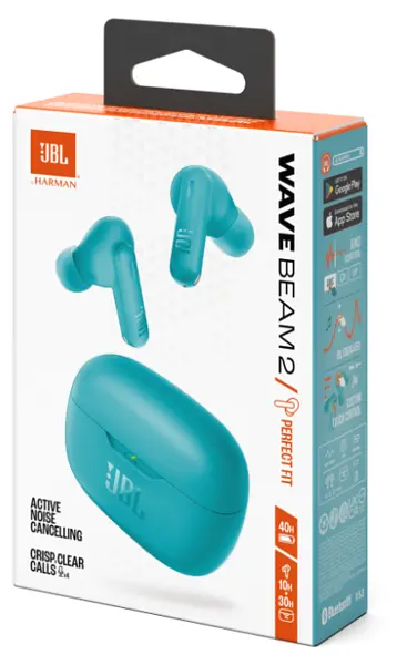 Гарнітура JBL WAVE BEAM 2 Blue (JBLWBEAM2BLU) - фото 11