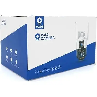 Видеокамера YOSO YO-IPC41D4MP50 2+ 2Мп 4G PTZ 2.8mm V380 на SD карте с 2 объективами уличная - фото 4