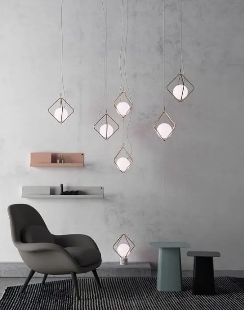 Люстра подвесная Brille для кухни E27 60W Red (BL-820S/1) - фото 4