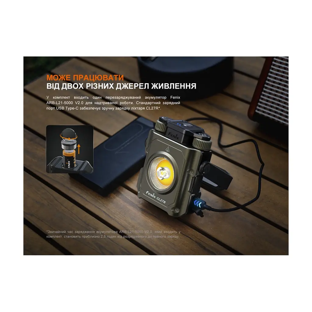 Ліхтар Fenix CL27R темно-блакитний (CL27R-Blue) - фото 9