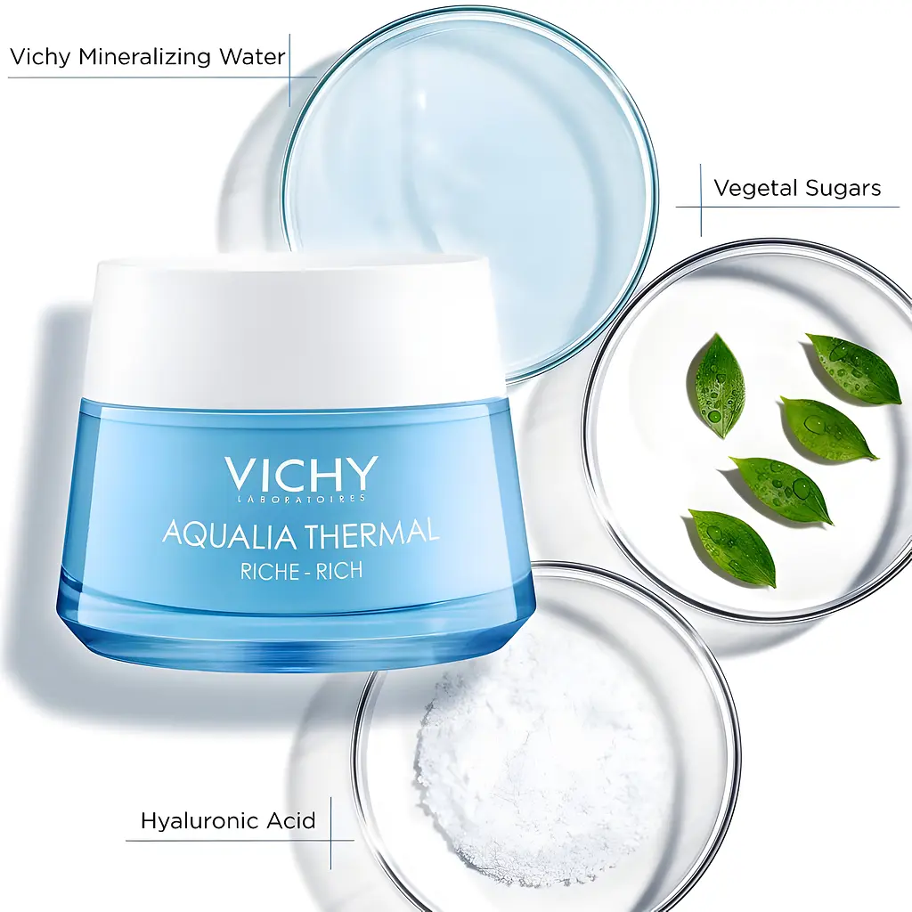 Уцінка. Насичений крем для глибокого зволоження Vichy Aqualia Thermal для сухої шкіри 50 мл - фото 4