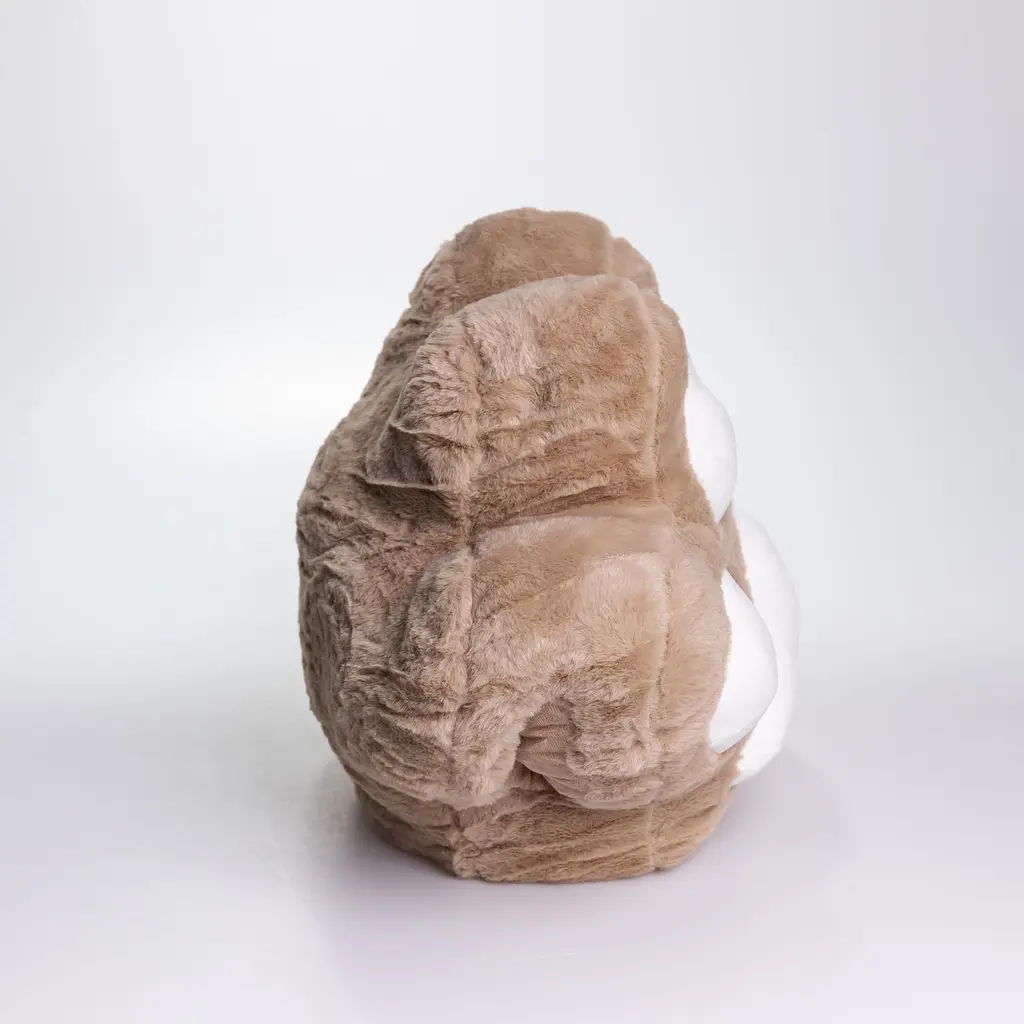 Мягкая игрушка-подушка с пледом и муфтой Лапка 40×40×25 (см) 3 в 1 Коричневый Colorful Home 520-18BR - фото 5