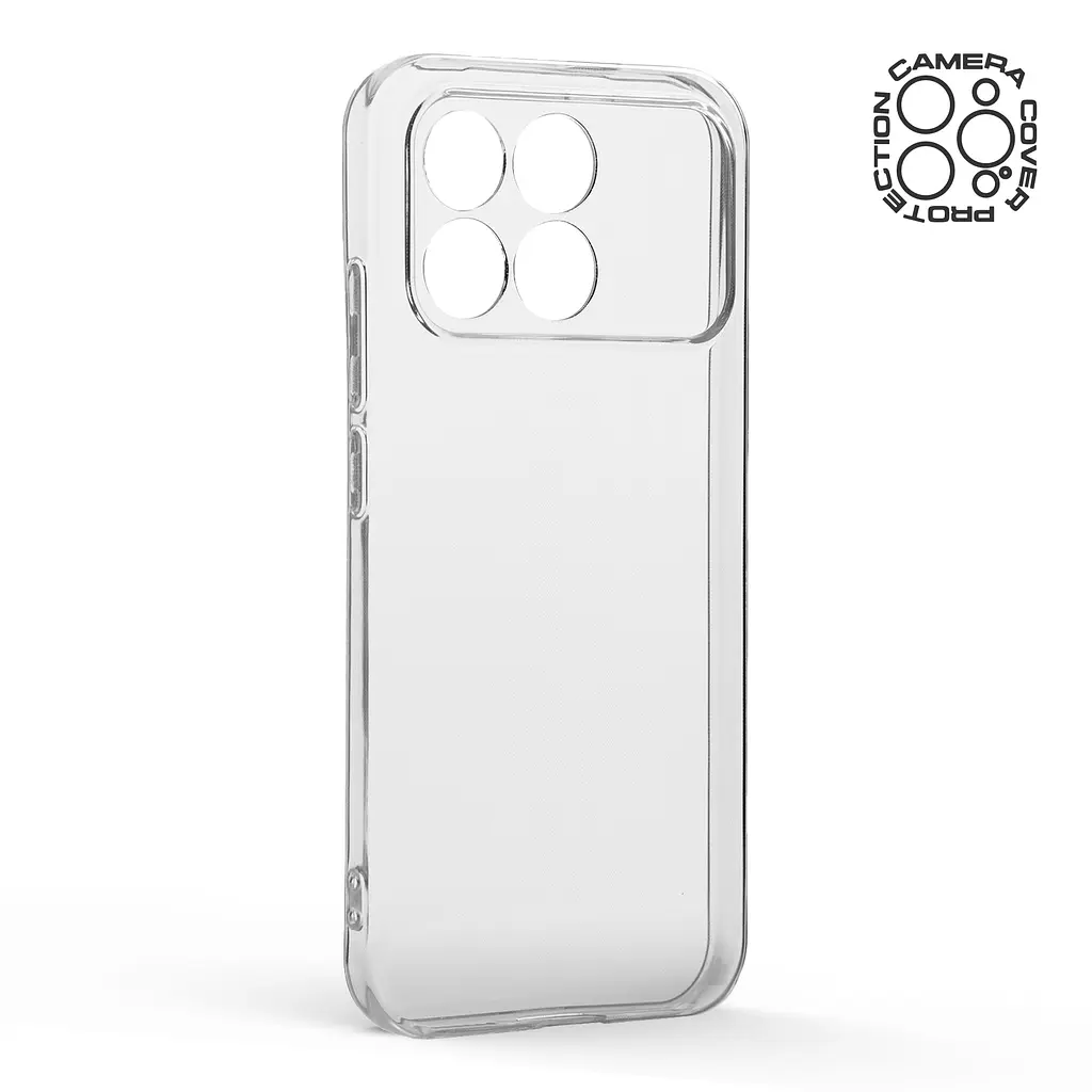 Прозрачный чехол для Xiaomi Poco F8 Pro с защитой камеры, тонкий, силиконовый, бесцветный, ударостойкий, противоударный бампер c закрытой камерой, ArmorStandart (ARM89265) - фото 2