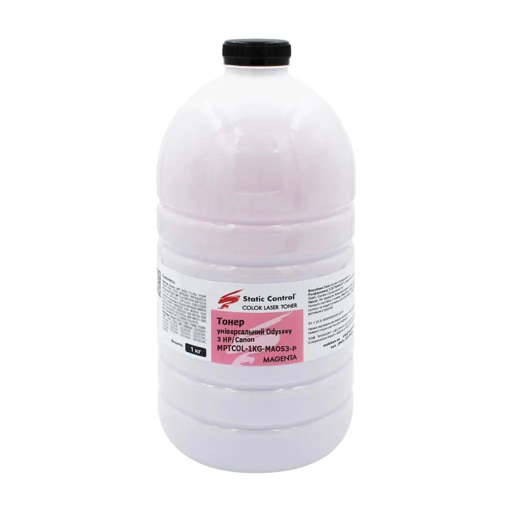 Тонер HP/Canon MPTCOL OS3 1 кг magenta (фасовка) Static Control (MPTCOL-1KG-MAOS3-P)