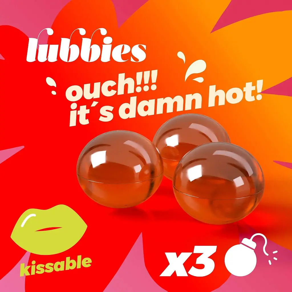 Масажне масло з зігрівальним ефектом Crushious Lub Balls Hot - фото 6