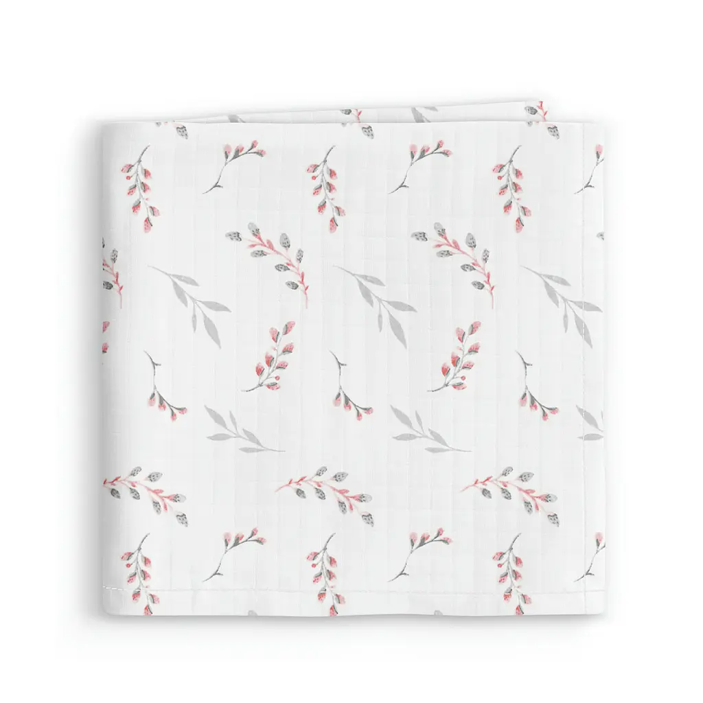 Пелюшки муслінові Cosas Pine Branchlets 75x75 см, рожеві - фото 2