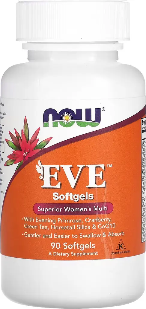 Мультивітаміни для жінок EVE 90 капсул NOW Foods