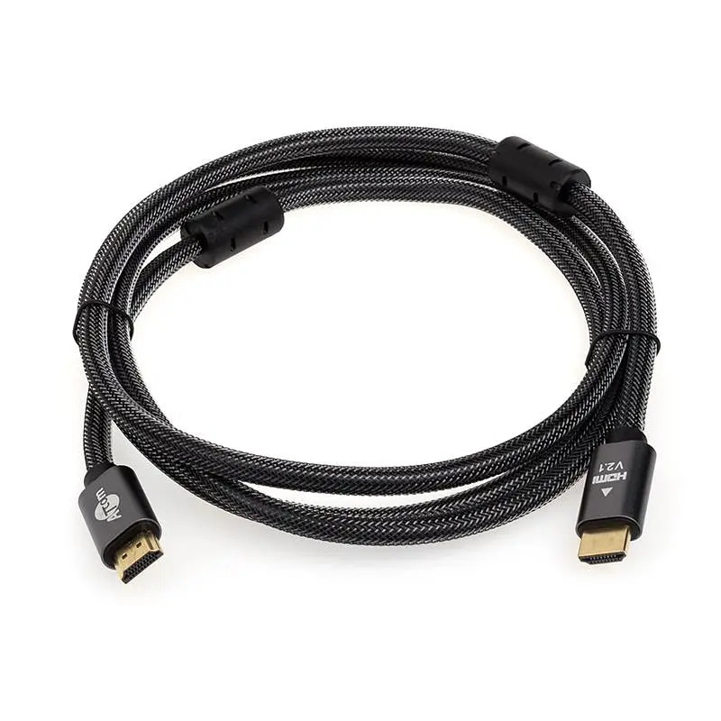 Кабель HDMI-HDMI Atcom Premium ver 2.1, 4К, 15м, Black - фото 2