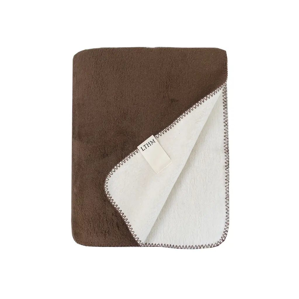 Плед Lotus Home - Infinity коричневый 200x220 - фото 3