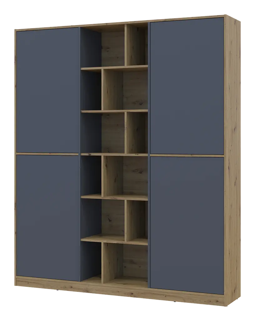 Шафа для одягу Doros Морган Дуб Артизан/Графіт ДСП 180х38.5х210 (42001256) - фото 2