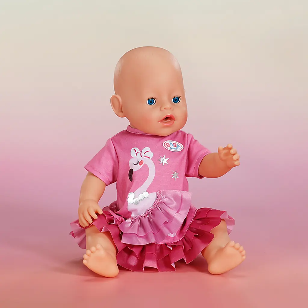 Одяг для ляльки Baby Born Сукня з фламінго 43 см (839423) - фото 5