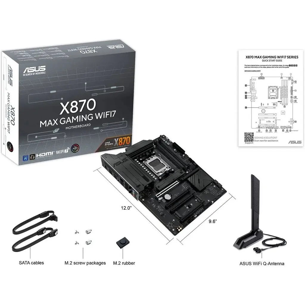 Материнська плата Asus X870 Max Gaming WiFi7 Socket AM5 - фото 10