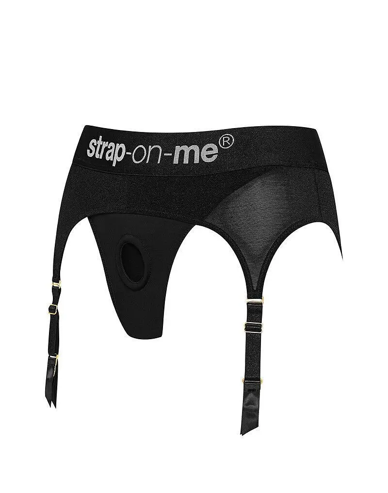 Трусики для страпона з підв’язками для панчіх Strap-On-Me Rebel Harness, XS - фото 2