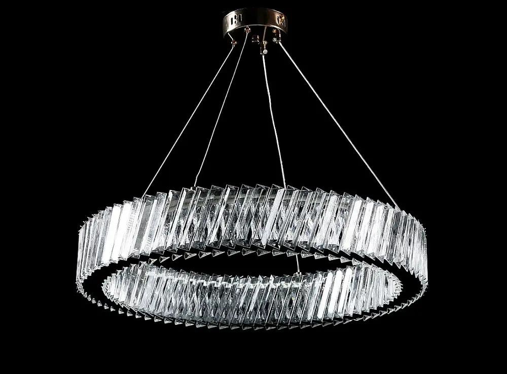 Люстра світлодіодна Splendid Ray L228/600/1 LED, 1 лампа, 60 см, білий, золота металева, сучасний стиль - фото 2