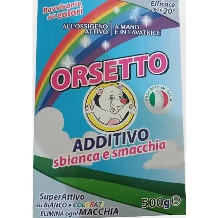 Відбілювач ORSETTO 500г кисневий Additivo Sbianca e Smacchia