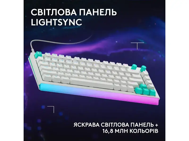Клавіатура Logitech G512 X 75 Tactile White (920-013948, 920-013955) - фото 4