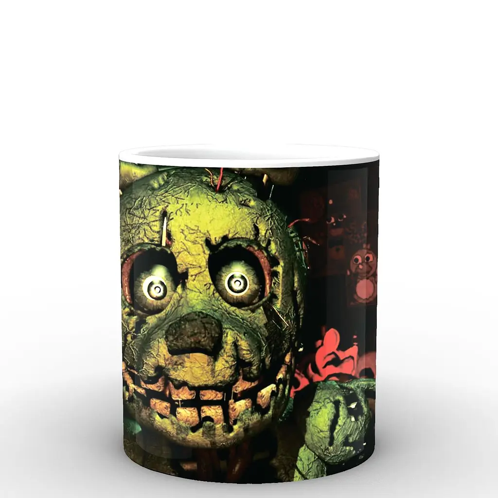 Кухоль GeekLand Five Nights At Freddys П'ять ночей з Фредді постер FN.02.041 330 мл білий - фото 2