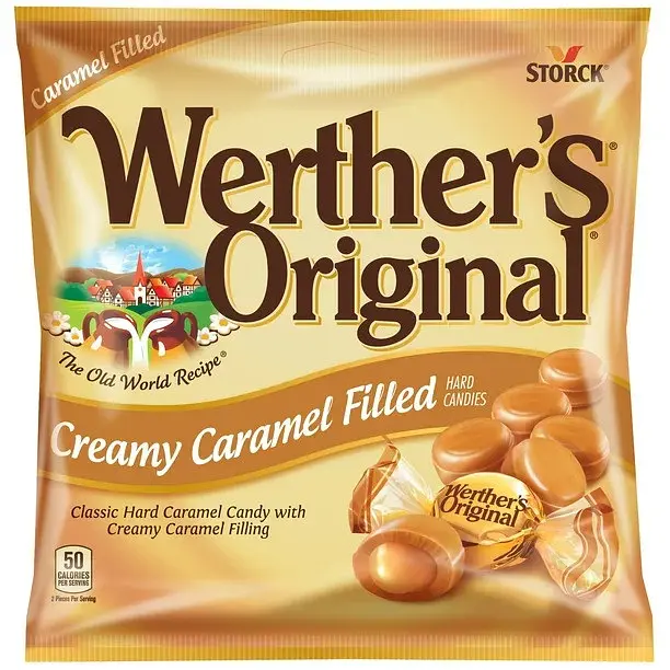 Цукерки Werther's Original Creamy Caramel Filled Candy 155g - фото 2