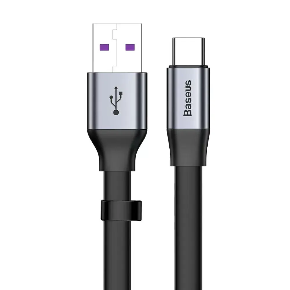 Кабель Baseus Simple HW Quick Charge Cable USB to Type-C 40W 0,23m CATMBJ-BG1 Black-Grey - фото 2