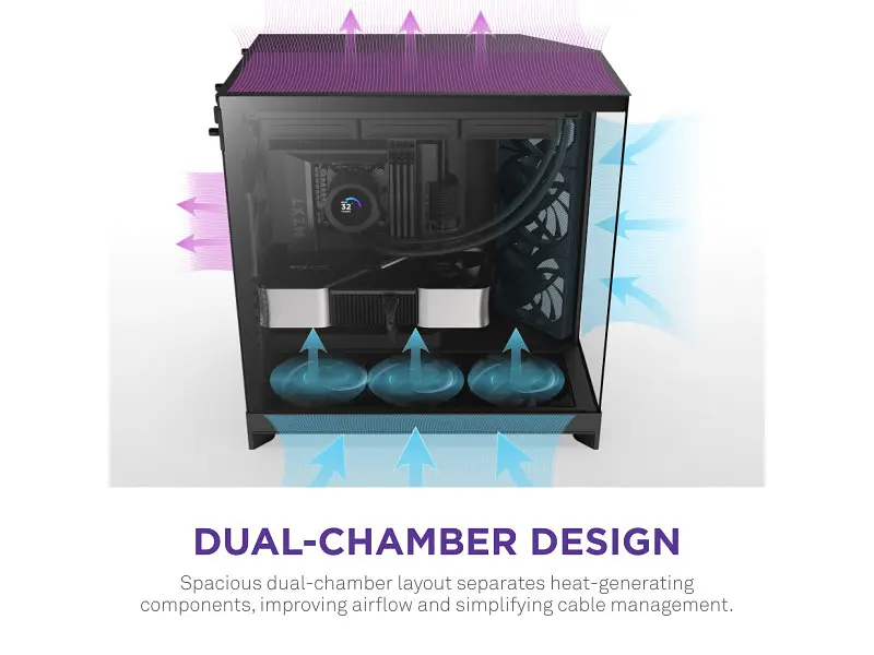 Корпус NZXT H9 Flow Black (CM-H92FB-01) - фото 5