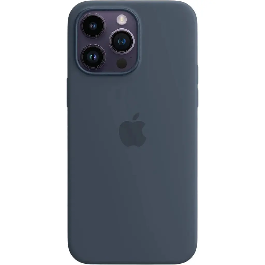 Оригінальний силіконовий чохол Apple Silicone Case MagSafe Storm Blue для iPhone 14 Pro (6.1") (MPTF3ZM/A) - фото 3