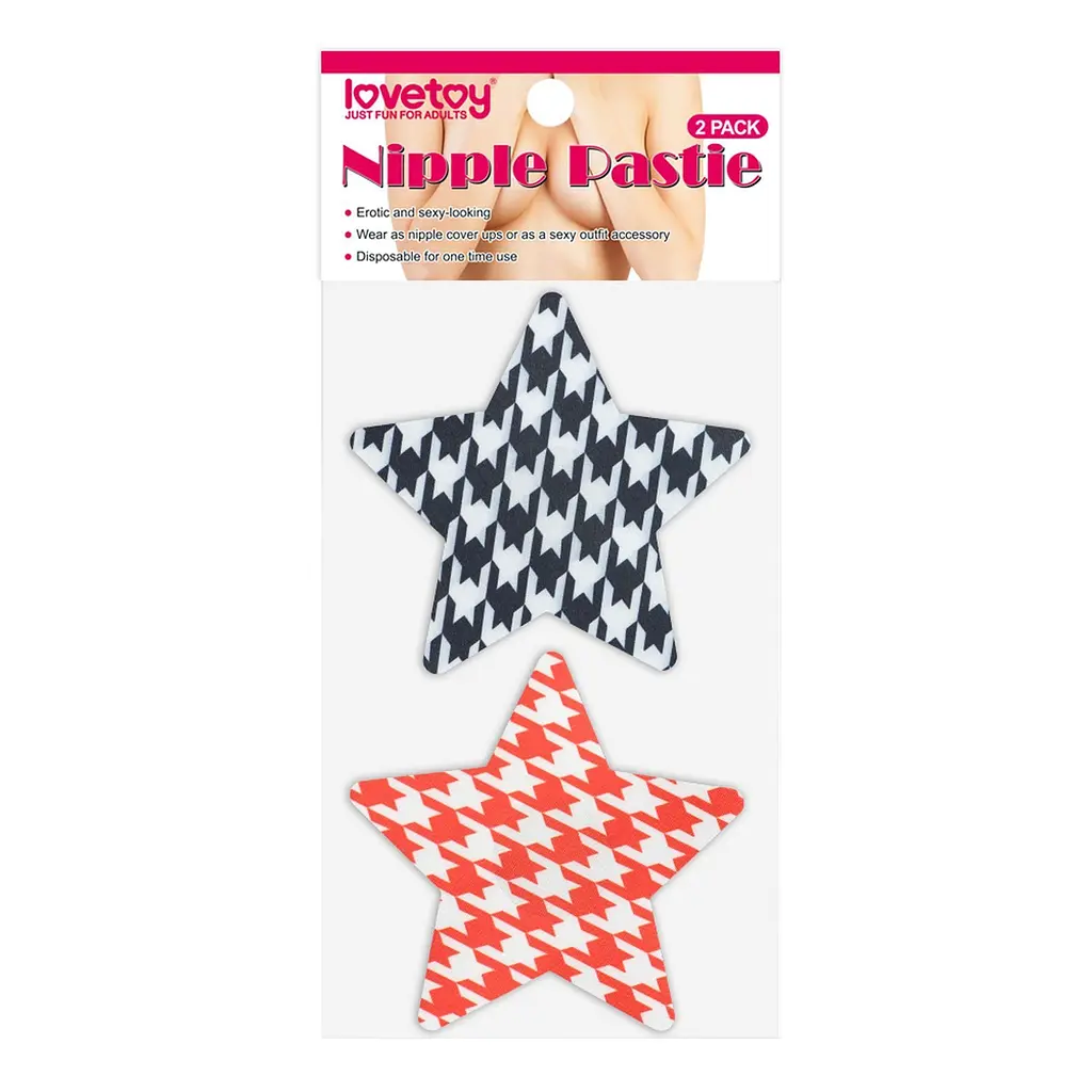 Наклейки на соски Lovetoy Stars Nipple Pasties (2 пари)