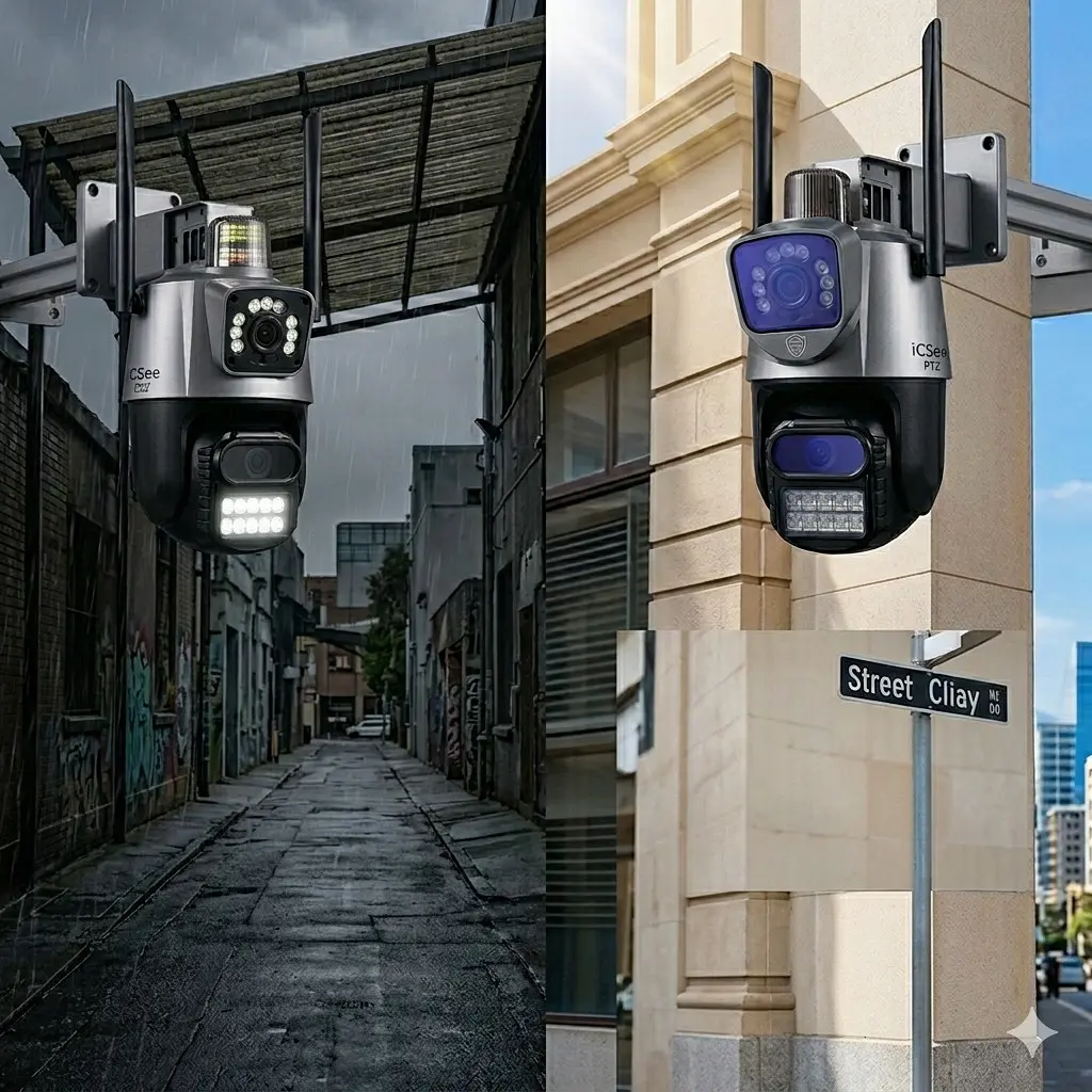 Водонепроникна камера PTZ WiFi P-11 ICSEE, 6MP, з нічним баченням - фото 3