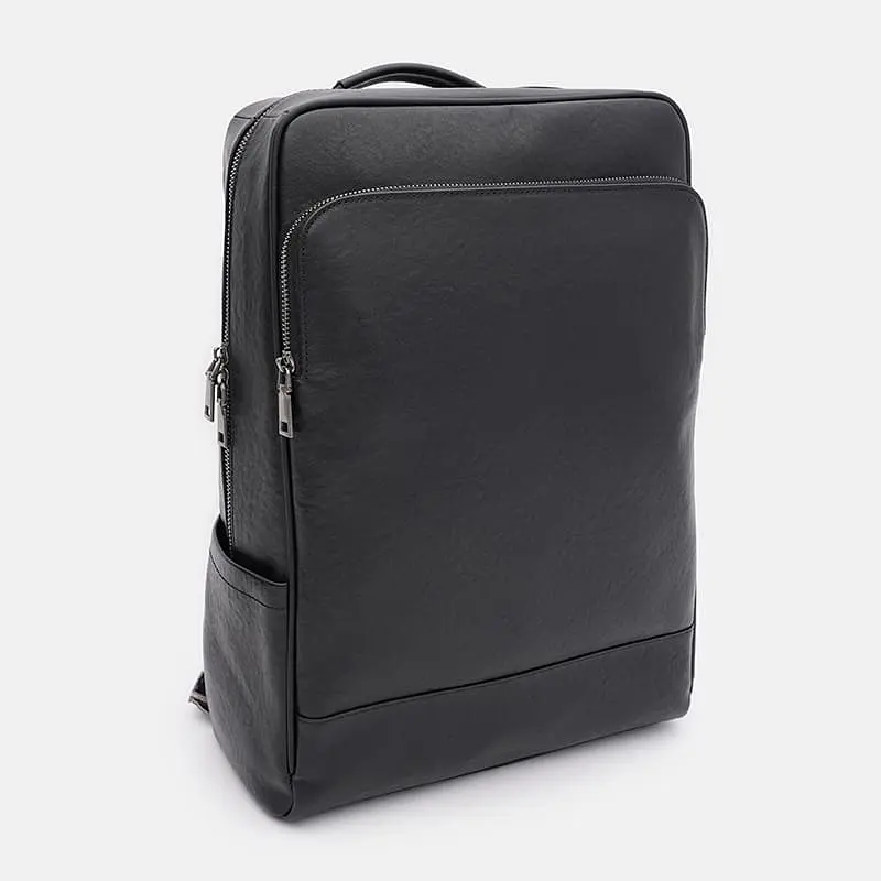 Чоловічий шкіряний рюкзак Ricco Grande K16616bl-black - фото 2