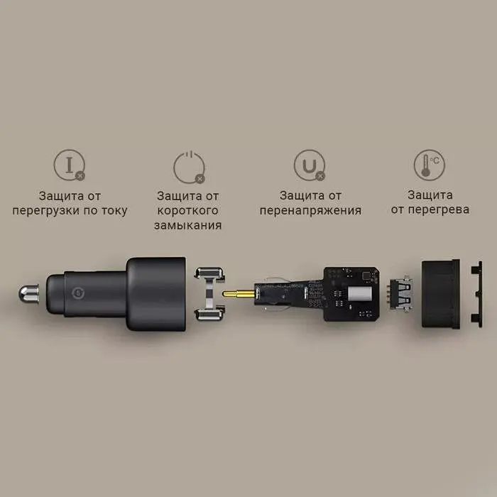 Автомобильное зарядное устройство для XiaomiXiaomi Car Charger 100W CC07ZM BHR4460CN - фото 4