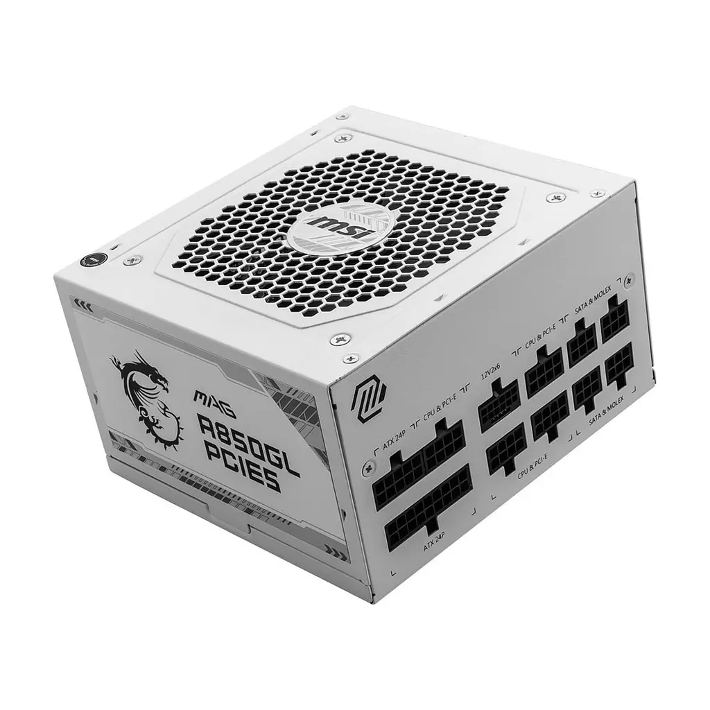 Блок живлення MSI 850W (MAG A850GL PCIE5 WHITE) - фото 3