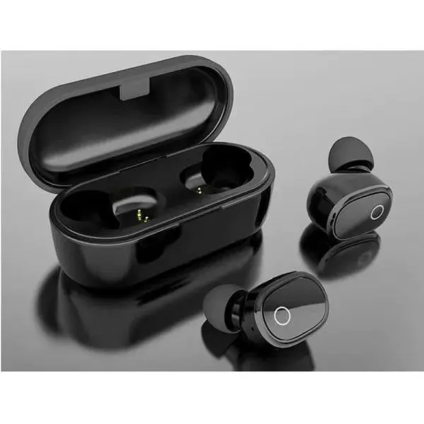 Бездротові навушники WK V20 TWS Bluetooth V5.0: 300 мА/год Siri Black - фото 2
