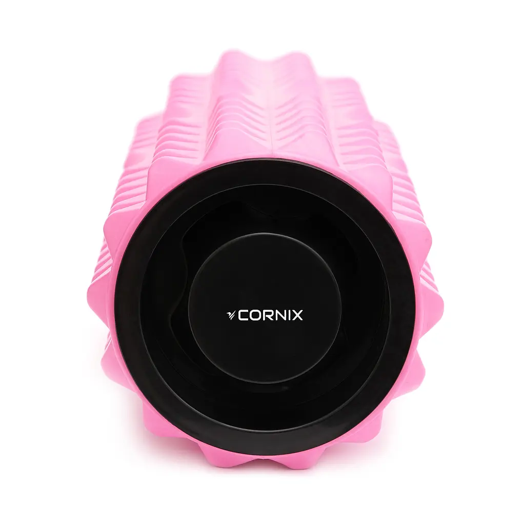Масажний ролик Cornix EVA 33 x 14 см (валик, ролер) XR-0339 Pink - фото 4